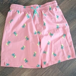 Old Navy Boy's Pink Pineapple Print Swim Shorts in Size 18 (XXL)